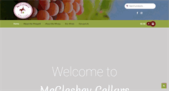 Desktop Screenshot of mccleskeycellars.com