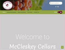 Tablet Screenshot of mccleskeycellars.com